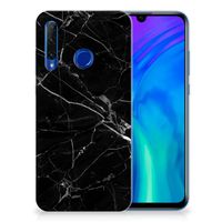 Honor 20 Lite TPU Siliconen Hoesje Marmer Zwart - Origineel Cadeau Vader