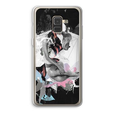 Camouflage de sommeil: Samsung Galaxy A8 (2018) Transparant Hoesje