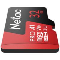 Netac Technology NT02P500PRO-032G-R microSDHC-kaart 32 GB A1 Application Performance Class Geoptimaliseerd voor 24/7-bewakingscameras