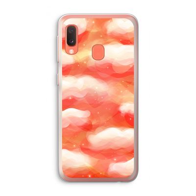 Lichte Wolken: Samsung Galaxy A20e Transparant Hoesje