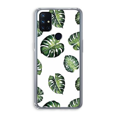 Tropische bladeren: OnePlus Nord N10 5G Transparant Hoesje