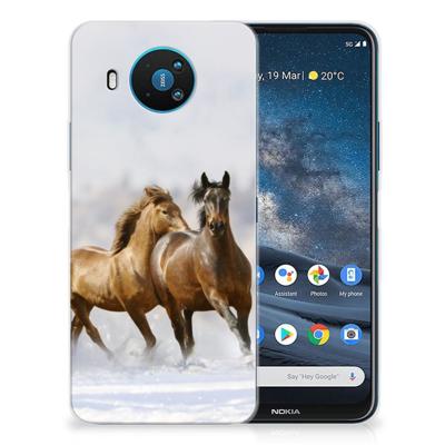 Nokia 8.3 | TPU Hoesje | Paarden