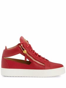 Giuseppe Zanotti baskets montantes Kriss à découpes - Rouge