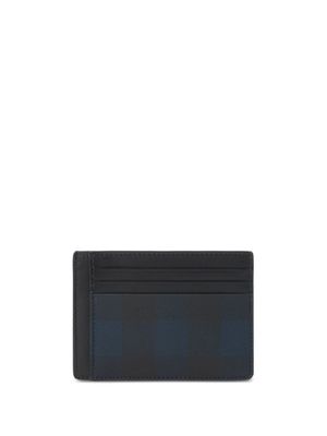 Burberry porte-cartes à carreaux - Bleu