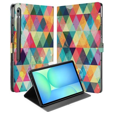 Samsung Galaxy Tab S10 FE Plus | Book Case | Hoesje met Standaard Geruit Samsung Galaxy Tab S10 FE Plus | Book Case | Hoesje met Standaard Geruit