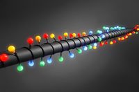 LED lichtsnoer globe met 80 gekleurde bolletjes, 3696-507 - thumbnail