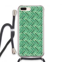 Moroccan tiles 2: iPhone 8 Plus Transparant Hoesje met koord