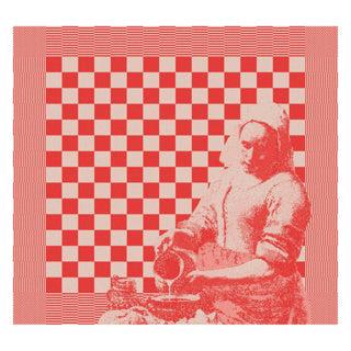DDDDD theedoek Milk Maid 60 x 65 red