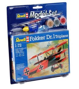 Revell Fokker DR.1 Triplane Modelvliegtuig met vaste vleugels Montagekit 1:72