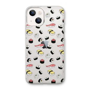 Sushi time: iPhone 13 mini Transparant Hoesje