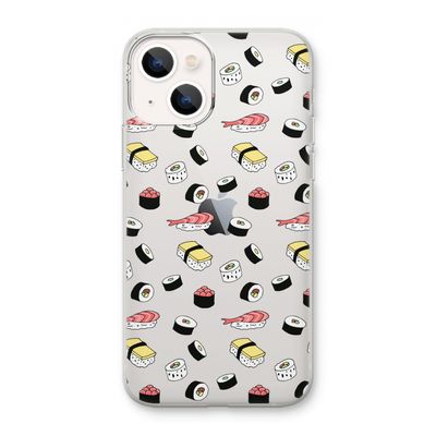 Sushi time: iPhone 13 mini Transparant Hoesje
