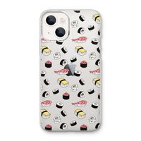 Sushi time: iPhone 13 mini Transparant Hoesje