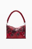 Middelgrote vierkante snake tas - RED - U