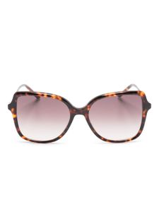 Carolina Herrera lunettes de soleil Hero à monture oversize - Marron