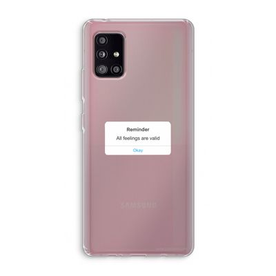 Reminder: Samsung Galaxy A51 5G Transparant Hoesje
