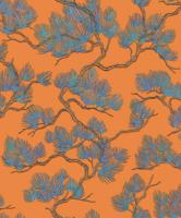 Dutch Wallcoverings Wall Fabric/Bs1 Pine Tree Orange - Oranje