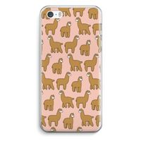 Alpacas: iPhone 5 / 5S / SE Transparant Hoesje Alpacas: iPhone 5 / 5S / SE Transparant Hoesje