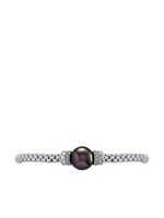 FOPE bracelet Flexible en or blanc 18ct serti de perles noires et de diamants blancs - Argent