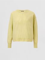 Casual trui van biologisch cashmere met knoopsluiting op de rug