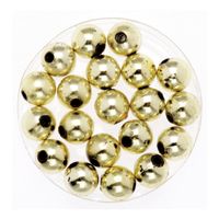 120x stuks sieraden maken glans deco kralen in het goud van 10 mm - thumbnail