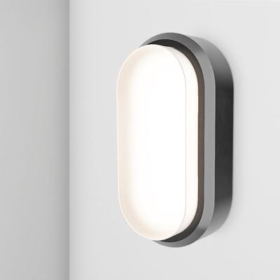 C-Series - LED Plafondlamp zwart ovaal - Wandlamp - Scheepslamp - IP54 - 18 Watt 1830lm - 4000K neutraal wit - voor binnen en buiten