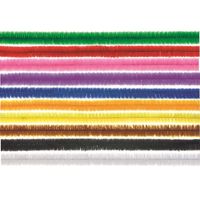 Chenilledraad - 30x - regenboog mix - 50 cm - hobby/knutsel materialen