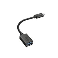 Trust Calyx - USB-C naar USB-A adapter - Zwart - thumbnail