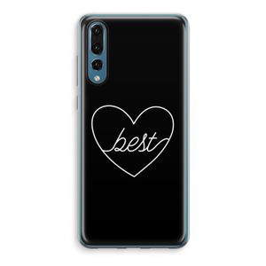 Best heart black: Huawei P20 Pro Transparant Hoesje