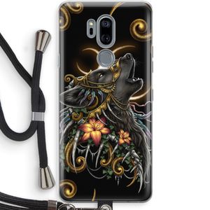 Huilende Wolf: LG G7 Thinq Transparant Hoesje met koord