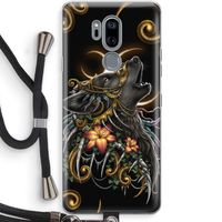 Huilende Wolf: LG G7 Thinq Transparant Hoesje met koord
