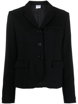 ASPESI blazer crop à trois boutons - Noir