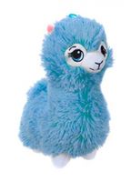 Kamparo pluchen Alpaca knuffel 22 cm junior blauw - thumbnail