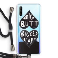 Big butt bigger heart: Huawei P Smart Pro Transparant Hoesje met koord