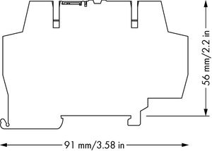 WAGO 859-359 Relaisklem Nominale spanning: 230 V/AC Schakelstroom (max.): 50 mA 1x wisselcontact 1 stuk(s)