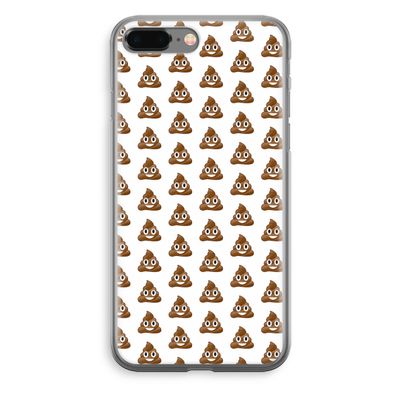 Poop emoji: iPhone 8 Plus Transparant Hoesje