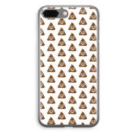 Poop emoji: iPhone 8 Plus Transparant Hoesje