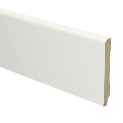MDF Koloniale plint 90x12 voorgelakt RAL9010 - lengte 240cm