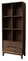 Livingfurn Boekenkast 'Cortez' Mangohout, 200 x 83 cm Livingfurn Boekenkast 'Cortez' Mangohout, 200 x 83 cm