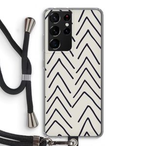 Marrakech Arrows: Samsung Galaxy S21 Ultra Transparant Hoesje met koord