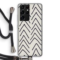 Marrakech Arrows: Samsung Galaxy S21 Ultra Transparant Hoesje met koord
