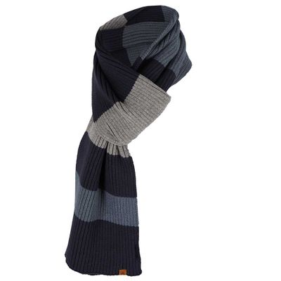 Sarlini Gebreide Langwerpige Unisex Sjaal Multi Navy