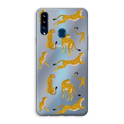 Luipaard: Samsung Galaxy A20s Transparant Hoesje
