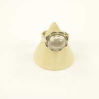 Zilveren Ring met Rozenkwarts Maat 17 - Verstelbaar (Sterling Zilver 925) - thumbnail