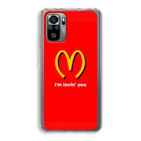 I'm lovin' you: Xiaomi Redmi Note 10S Transparant Hoesje