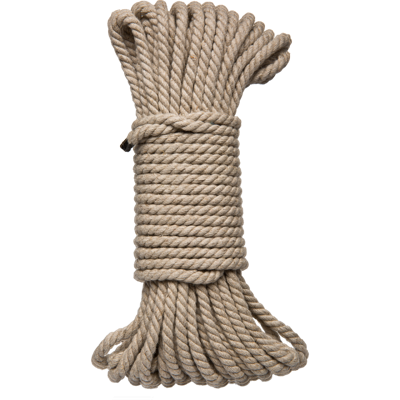 Doc Johnson Bind en Tie - 6mm Jute Bondage Touw - 50 ft - Natuurlijk