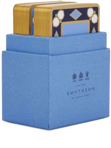 Smythson lot de deux jeux de cartes - Bleu