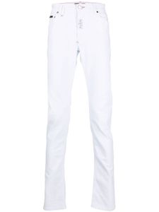 Philipp Plein jean slim à patch logo - Blanc