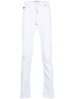 Philipp Plein jean slim à patch logo - Blanc