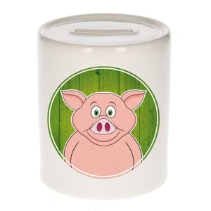Cadeau kinder spaarpotten varken 9 cm