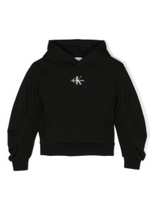 Calvin Klein Kids hoodie à logo imprimé - Noir